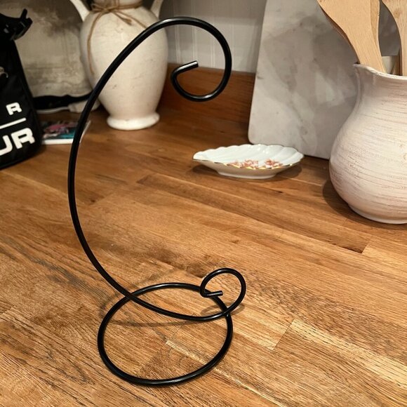 Mid-Century Modern Metal Black Bird House Cage Tea Light Hanging Lantern w/Stand - Picture 9 of 9